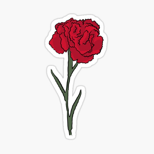 Item preview, Red Carnation Flower designed and sold by sukiiska.