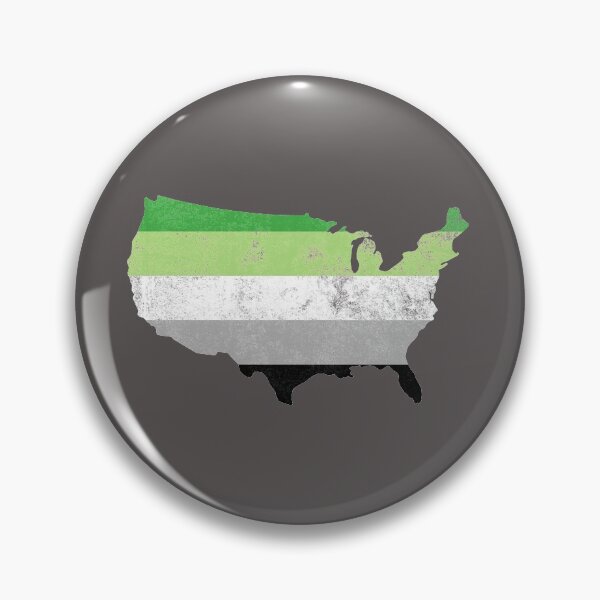 Item preview, Aromantic Pride Flag USA America Identity Graphic designed and sold by SpookshowDesign.