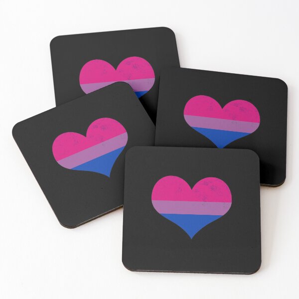 Item preview, Bisexual Pride Heart Flag Identity LGBT Non-binary Graphic designed and sold by SpookshowDesign.