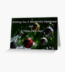 Wishing You A Wonderful Christmas Greeting Card