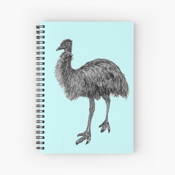Fluffy the Emu Spiral Notebook