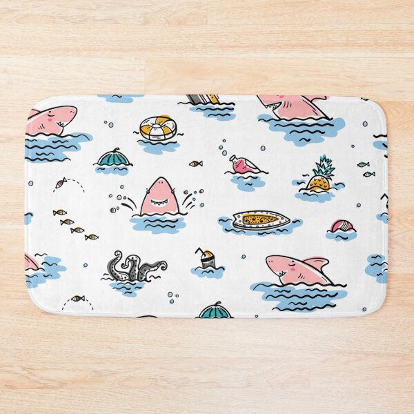 Item preview, Children Shark Pattern Jaws Great White Pink Girl Fish Boat Pineapple Fin designed and sold by Draculaura2009.