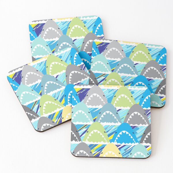 Item preview, Shark Pattern Repeat Jaws Colorful designed and sold by Draculaura2009.