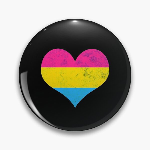 Item preview, Pansexual Pride Heart Flag Identity LGBT Non-binary Graphic designed and sold by SpookshowDesign.