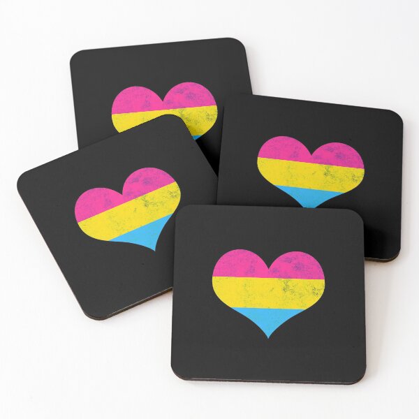 Item preview, Pansexual Pride Heart Flag Identity LGBT Non-binary Graphic designed and sold by SpookshowDesign.