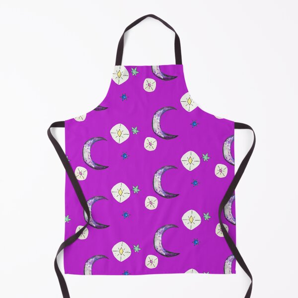 Crescent Moon in a Sky of Stars Apron