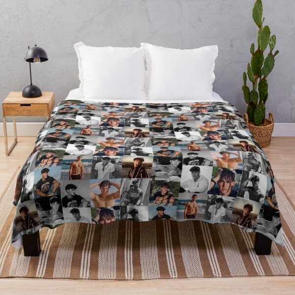 Noah beck collage Throw Blanket