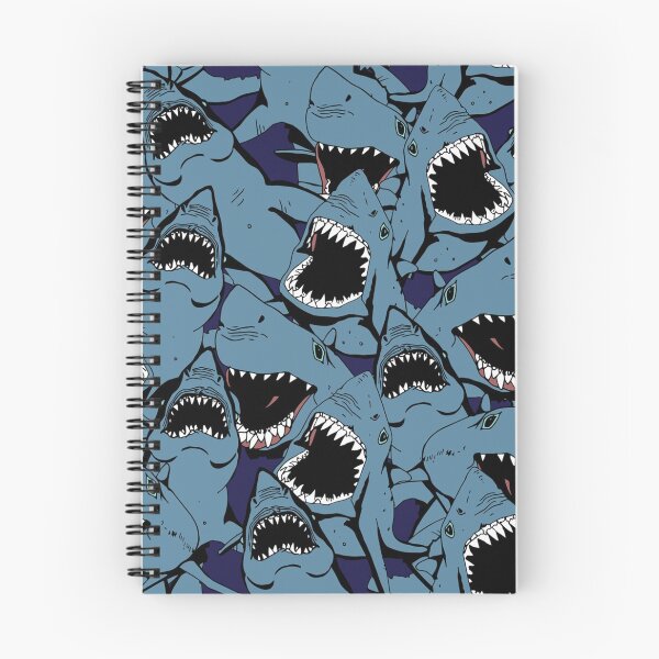 Item preview, Angry Blue Open Mouth Great White Shark Pattern designed and sold by Draculaura2009.