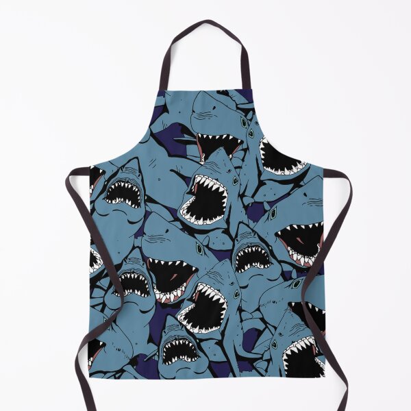Item preview, Angry Blue Open Mouth Great White Shark Pattern designed and sold by Draculaura2009.