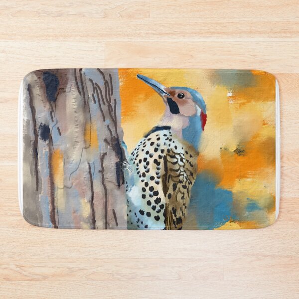 Item preview, Male Northern Flicker Woodpecker Painting designed and sold by DaisyMarroquin.