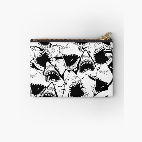 Item preview, Black and White Great White Shark Pattern designed and sold by Draculaura2009.