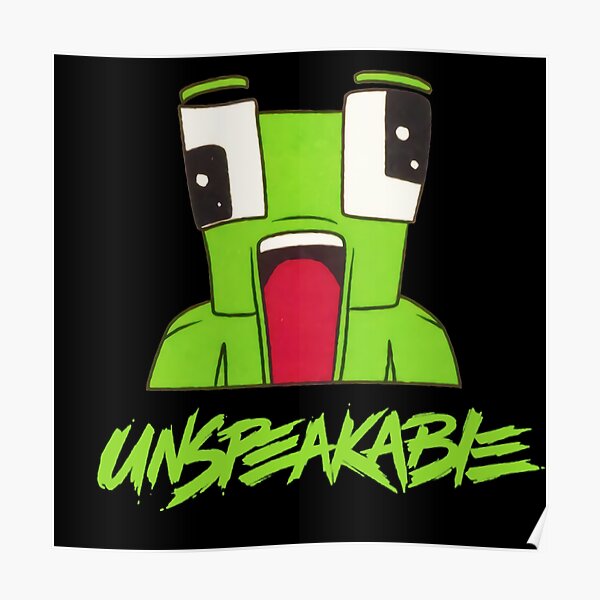 Unspeakable Gaming Posters Redbubble - roblox tiktok 3d style text poster by stinkpad redbubble