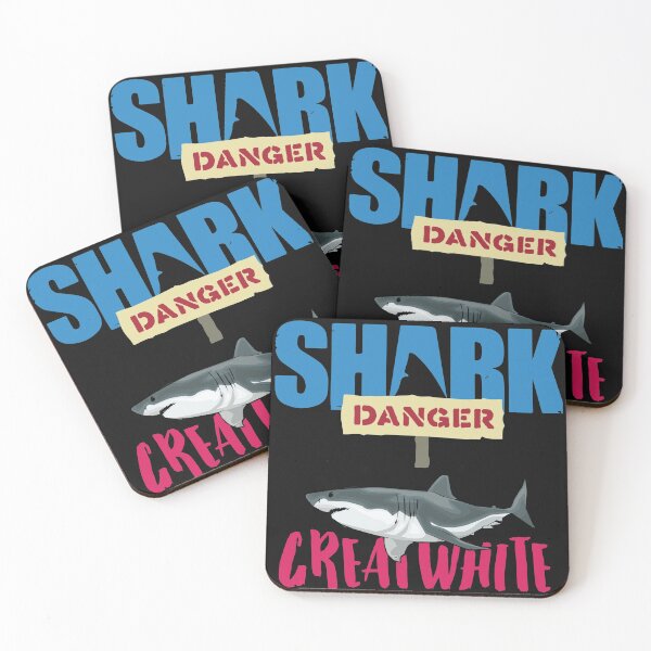 Item preview, Funny Shark Danger Great White - Crazy Shark Lady designed and sold by PupnkittyMania ⭐⭐⭐⭐⭐.