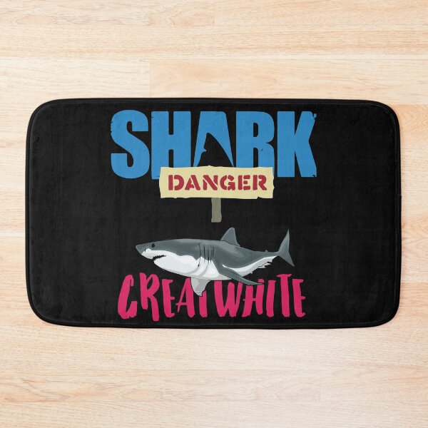 Item preview, Funny Shark Danger Great White - Crazy Shark Lady designed and sold by PupnkittyMania ⭐⭐⭐⭐⭐.
