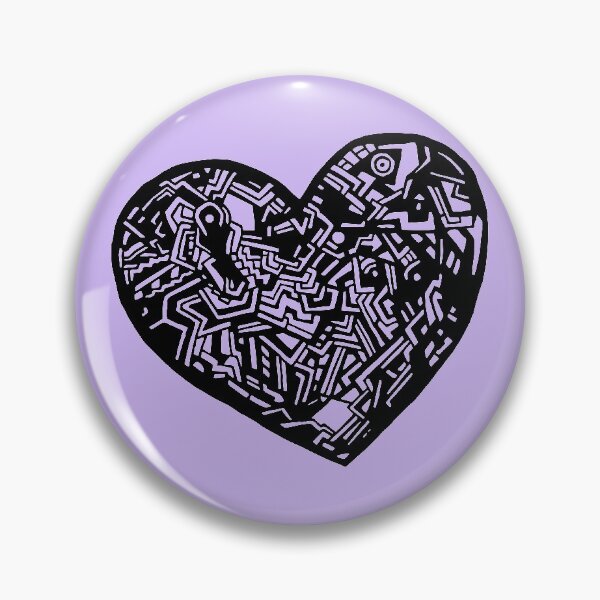 Item preview, Geometric Solid Heart_Black_FLC designed and sold by Jemma Rich.
