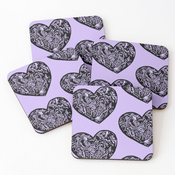Item preview, Geometric Solid Heart_Black_FLC designed and sold by Jemma Rich.