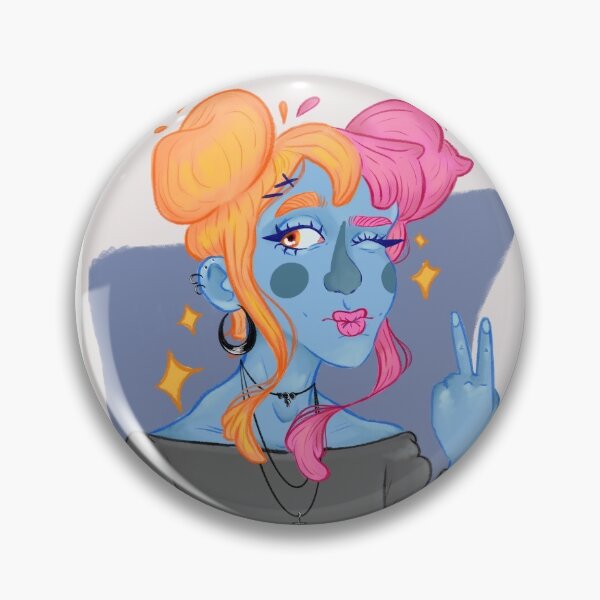Item preview, Blue Girlie Vibing  designed and sold by illustraly.