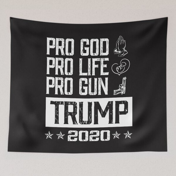 Item preview, Pro G-o-d Pro Life Pro Gun Trump 2020 Great Gift for Men Women Election Day 2020 designed and sold by iamspiner.