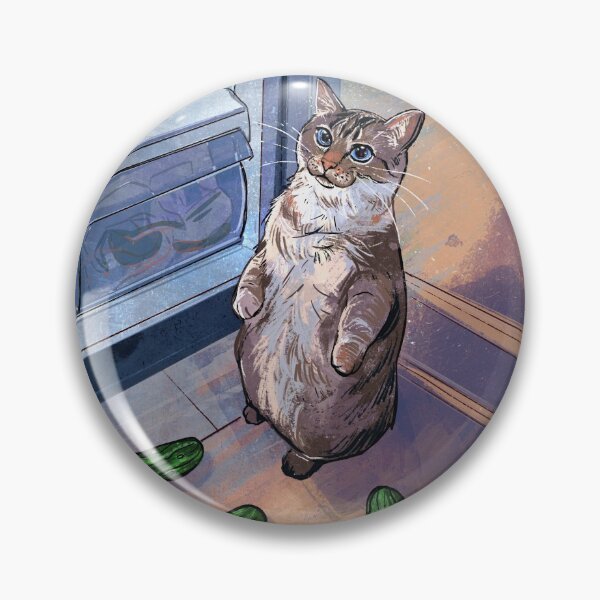 Item preview, Cucumber Cat: Daily Cat Drawing 63 designed and sold by emwheezie.