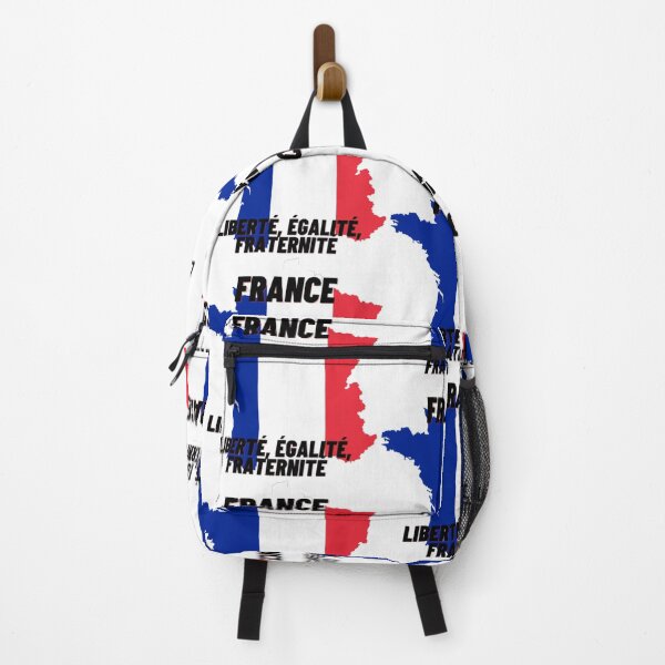 Item preview, France Liberté, Égalité, Fraternité Flag Map Patriotic Design designed and sold by TheHappyK.