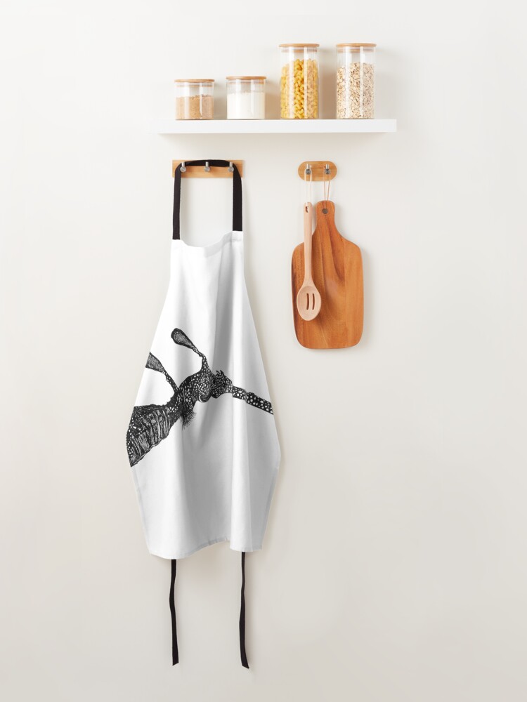 Alternate view of George the Weedy Sea Dragon Apron