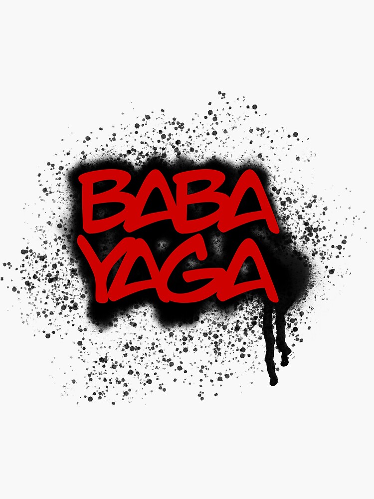 "BABA YAGA" Sticker for Sale by walkerbailey Redbubble