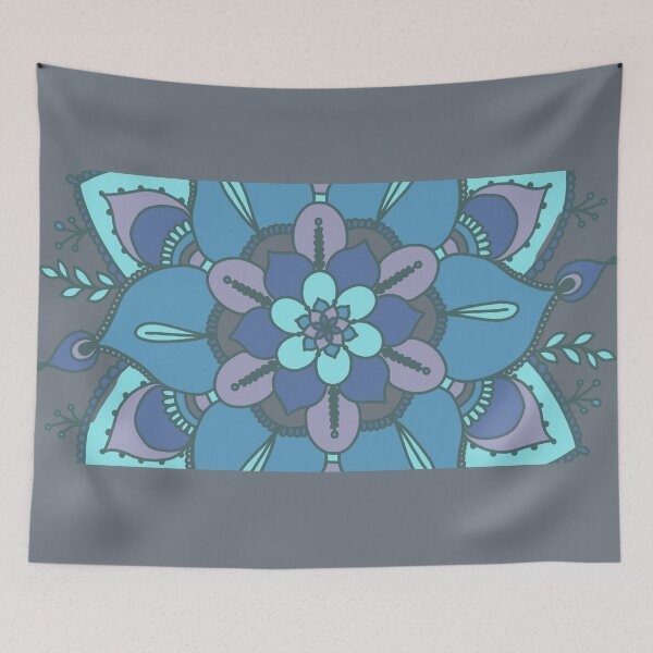 Item preview, Dark Blue and Purple Mandala Pattern designed and sold by generationgap.