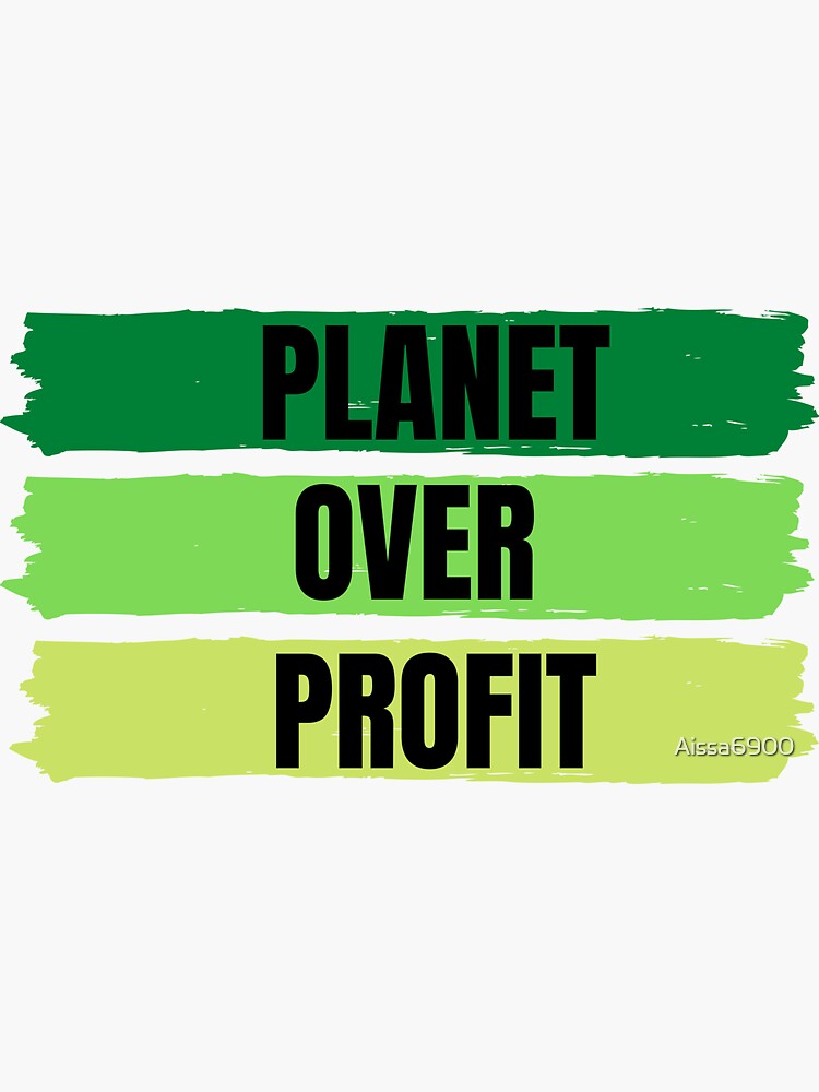 " Over Profit." Sticker by Aissa6900 Redbubble