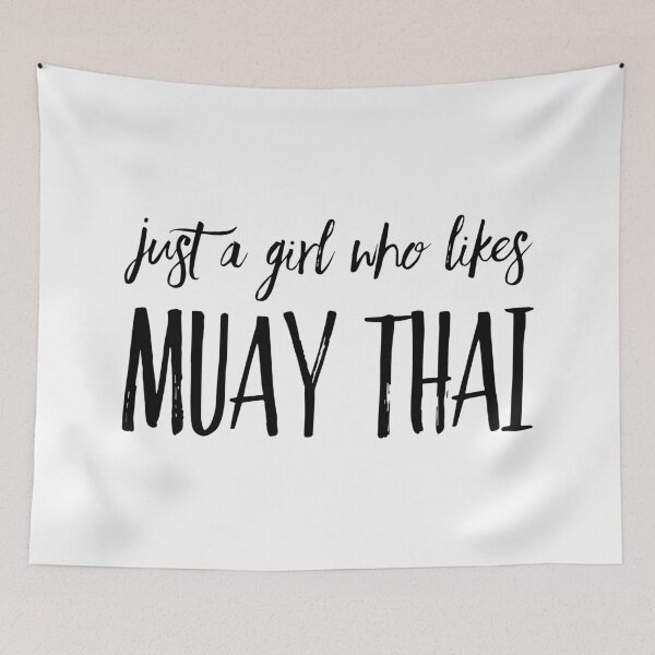 Item preview, Just a Girl Who Likes Muay Thai designed and sold by HalpinDesign.