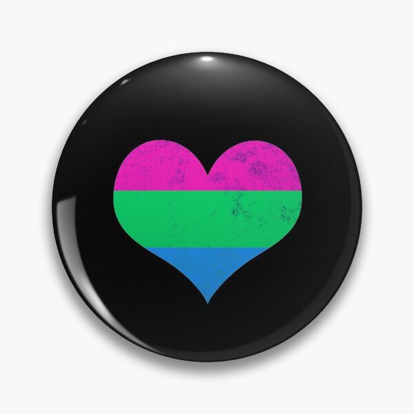 Item preview, Polysexual Pride Heart Flag Identity LGBT Non-binary Graphic designed and sold by SpookshowDesign.