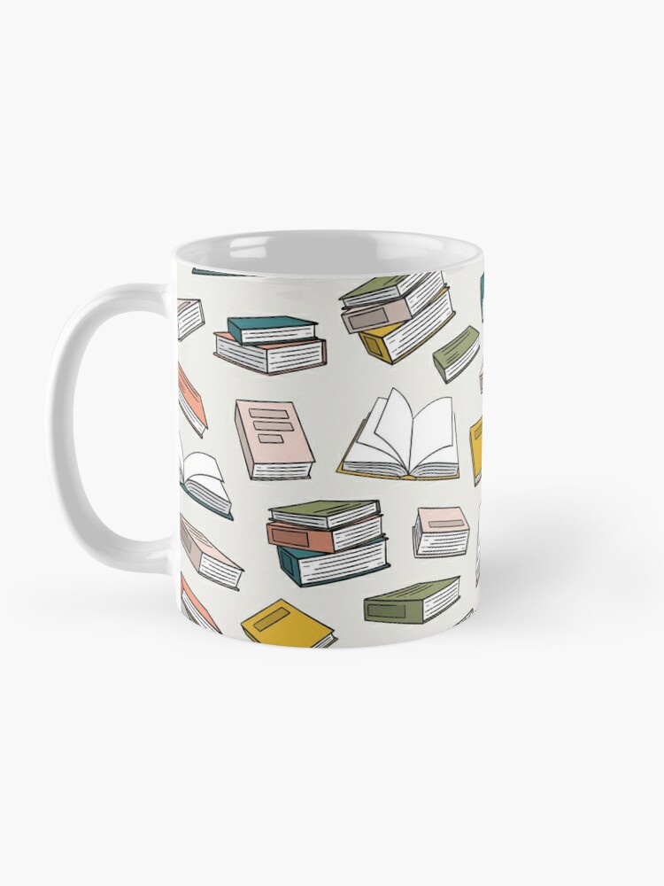 Alternate view of all the books - back to school - book lover Coffee Mug
