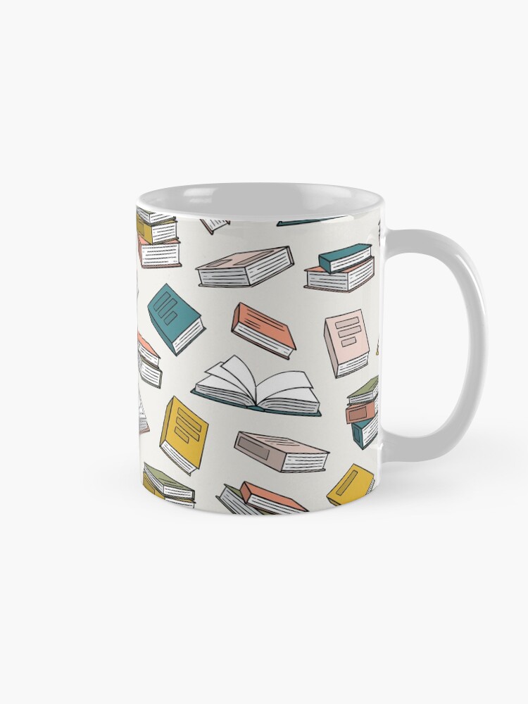 Alternate view of all the books - back to school - book lover Coffee Mug