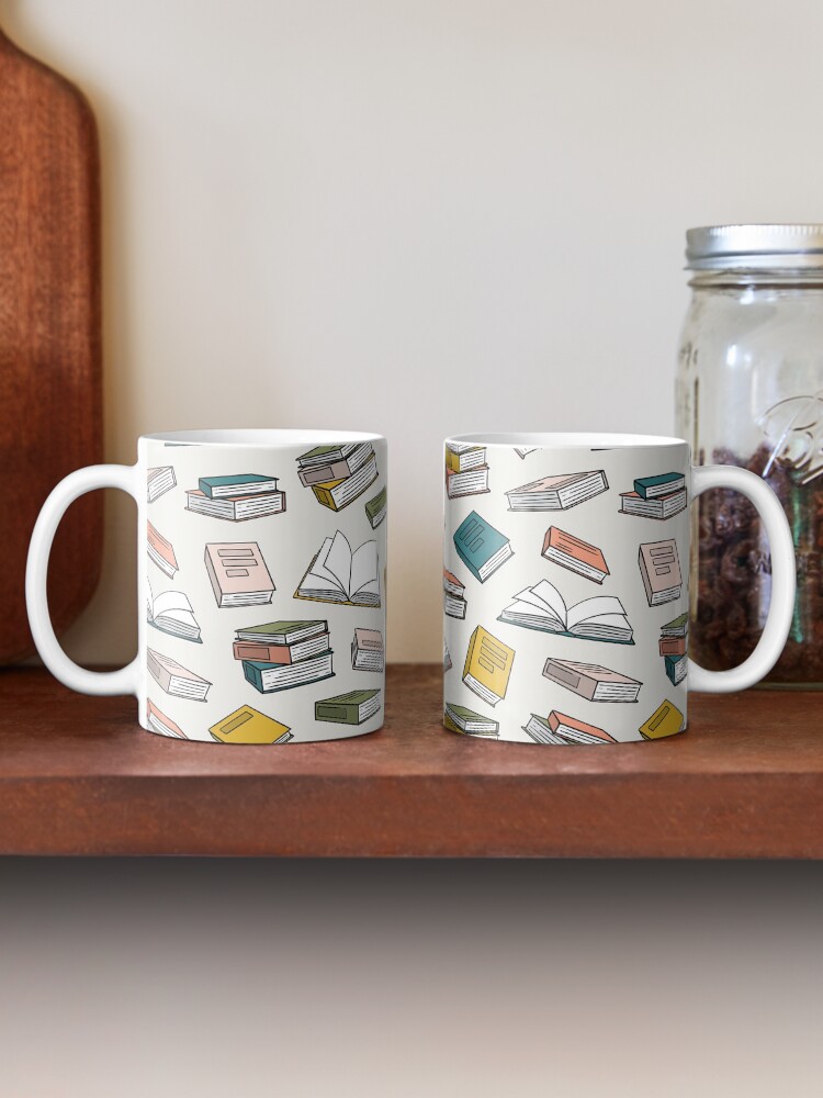 Alternate view of all the books - back to school - book lover Coffee Mug