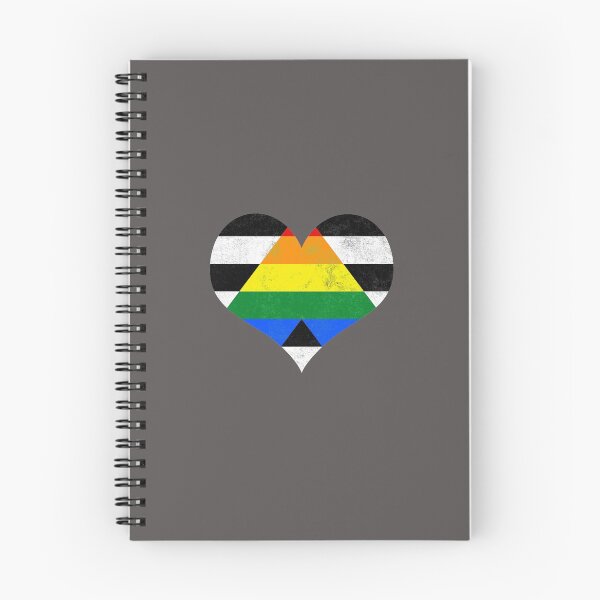 Item preview, Straight Ally Pride Heart Flag Identity LGBT Non-binary Graphic designed and sold by SpookshowDesign.