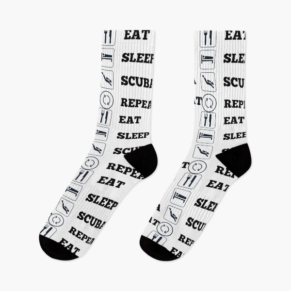 Item preview, Eat Sleep Scuba Repeat, Scuba Diving Silhouette designed and sold by 4AllTimes.