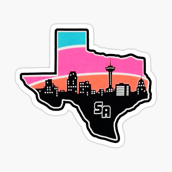 SAN ANTONIO RAINBOW VINTAGE SATX STICKER Sticker
