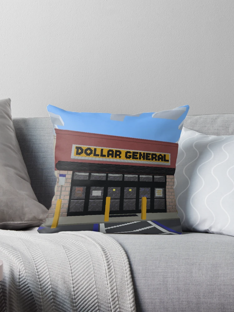 Minecraft Dollar General Pillow for Sale by pooperrebel Redbubble