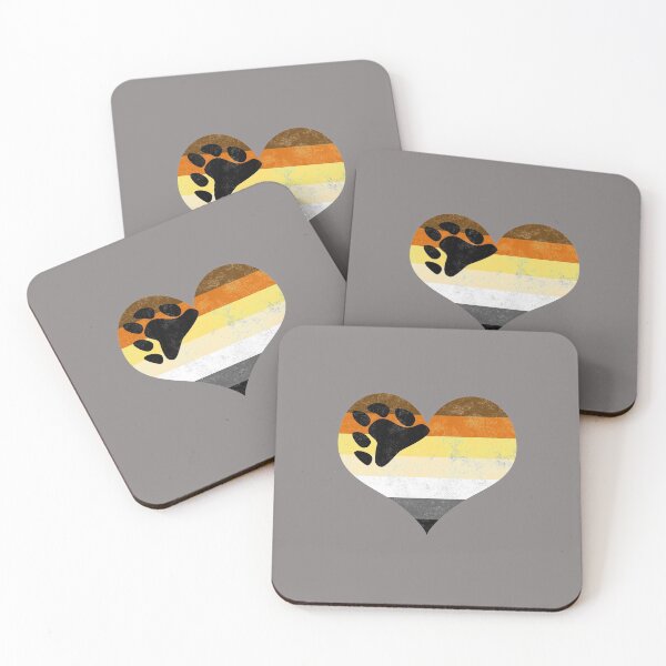 Item preview, Bear Community Pride Heart Flag Identity LGBT Non-binary Graphic designed and sold by SpookshowDesign.