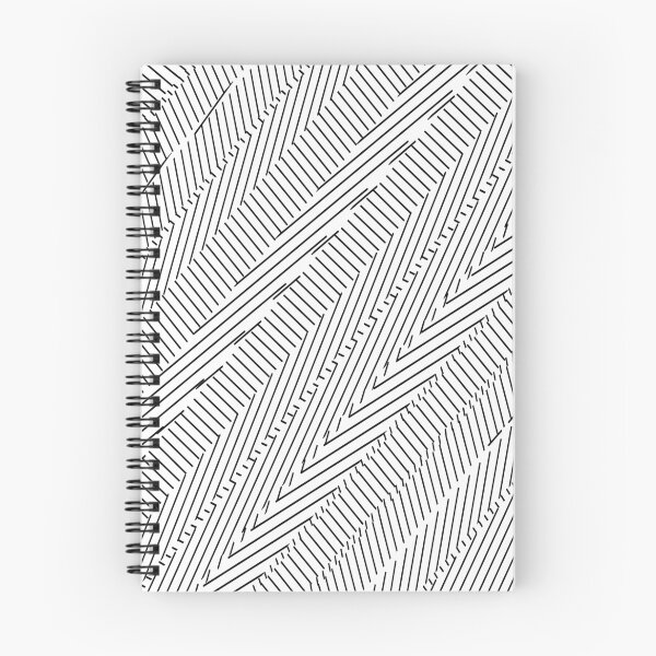 Item preview, geometric line pattern abstract background in black and white designed and sold by Mrvell.