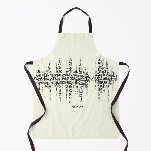 Item preview, Hallelujah Song Lyric Soundwave (for light backgrounds) designed and sold by goldenanchor.