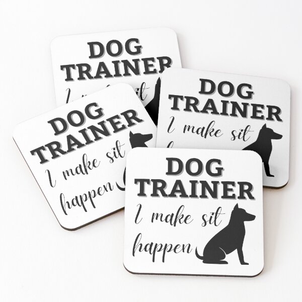 Item preview, Dog Trainer - I Make Sit Happen (Black) designed and sold by DoggoneTees.