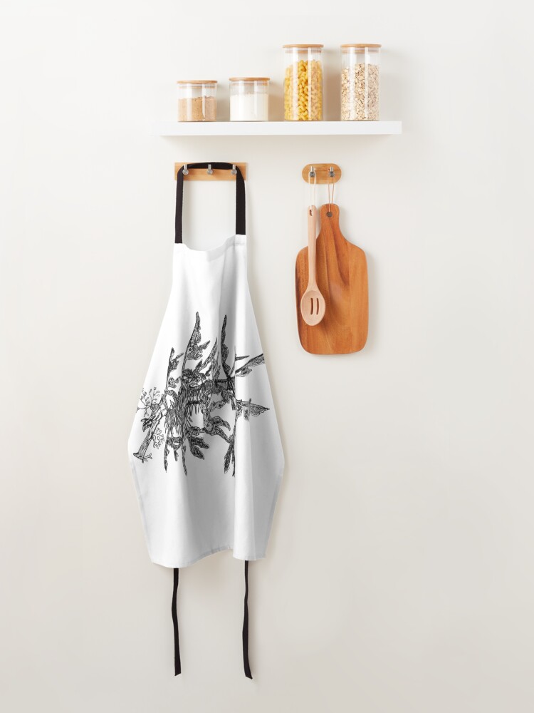 Alternate view of Jonesy the Leafy Sea Dragon Apron