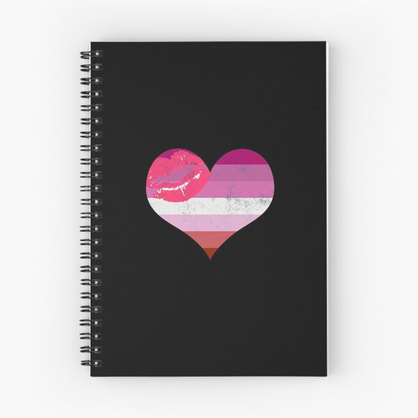 Item preview, Lipstick Lesbian Pride Heart Flag Identity LGBT Graphic designed and sold by SpookshowDesign.