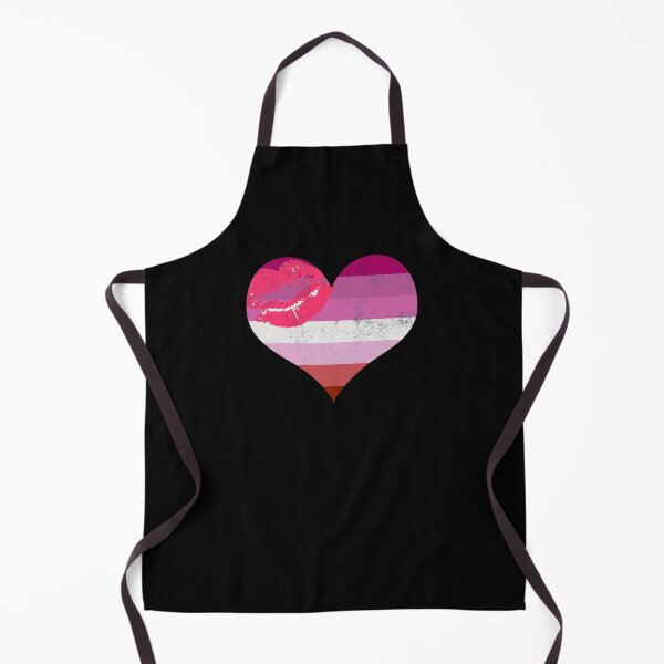 Item preview, Lipstick Lesbian Pride Heart Flag Identity LGBT Graphic designed and sold by SpookshowDesign.