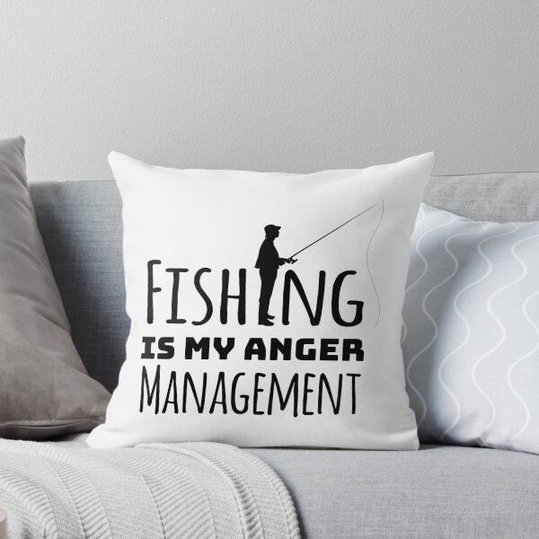 Item preview, Fishing Is My Anger Management, Fisherman In Boat designed and sold by 4AllTimes.