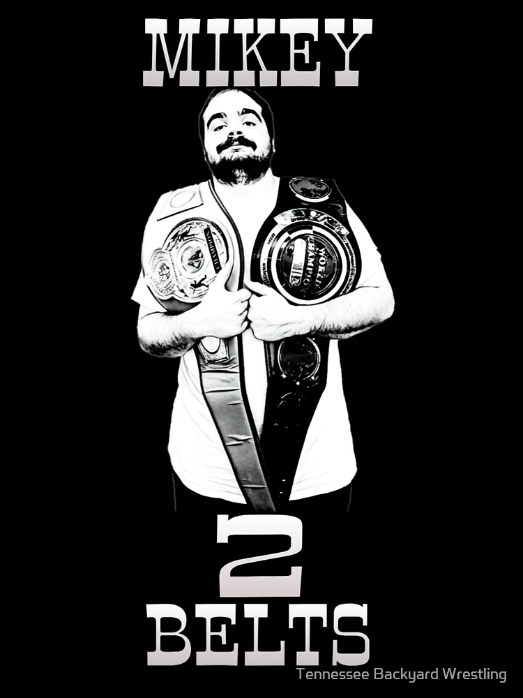 Imagen 7 de 7, Camiseta oversize con la obra Mercancía "Mikey 2 Belts", diseñada y vendida por Tennessee Backyard Wrestling.