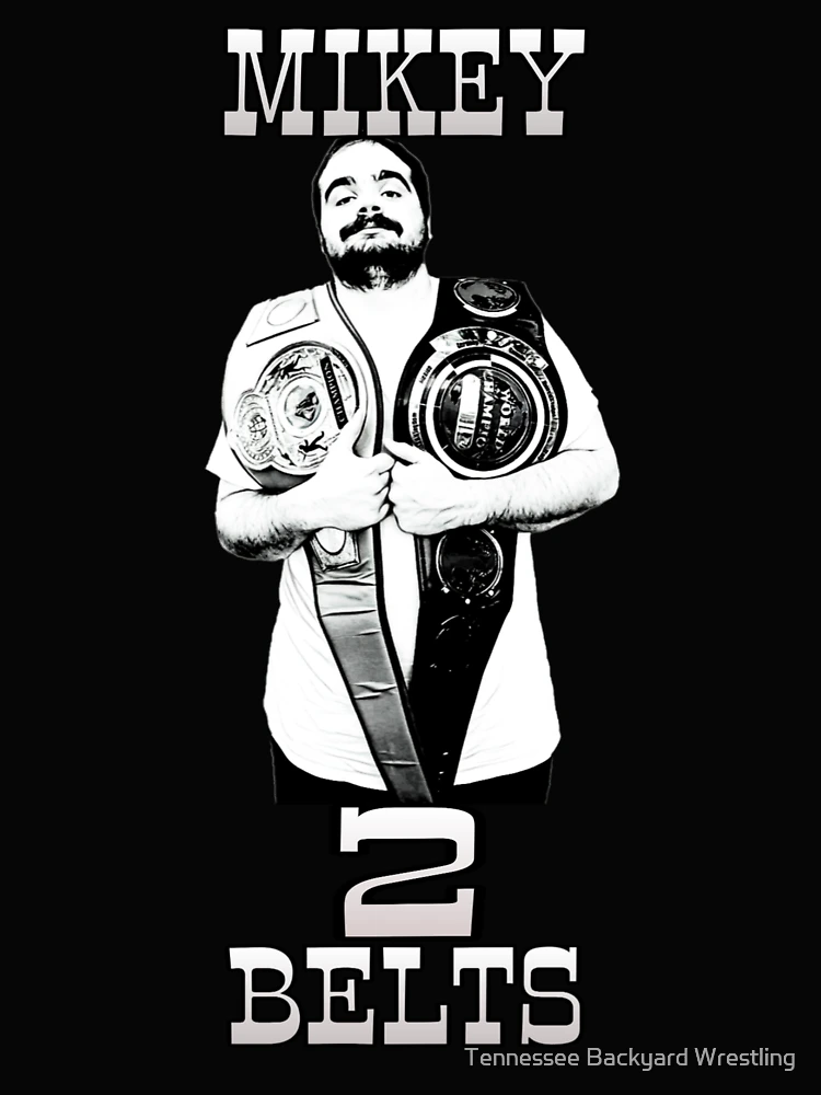 Thumbnail 4 of 4, Boxy T-Shirt, “Mikey 2 Belts” Merchandise designed and sold by Tennessee Backyard Wrestling.
