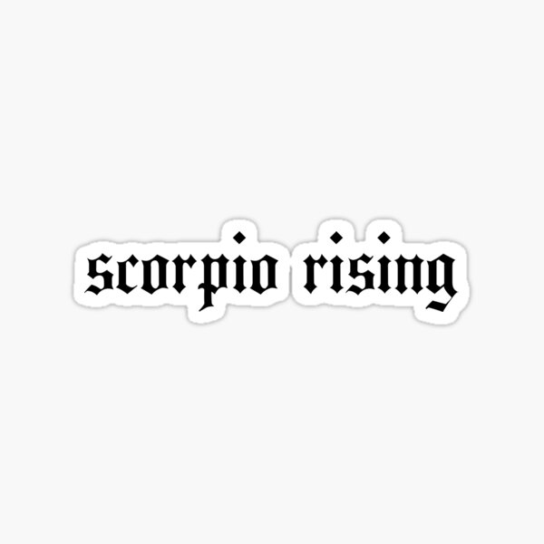 scorpio rising Sticker
