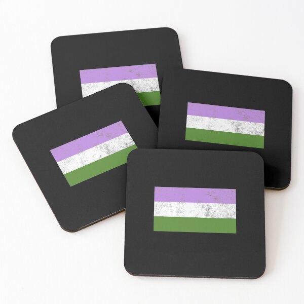 Item preview, Genderqueer Pride Flag Identity LGBT Non-binary Graphic designed and sold by SpookshowDesign.