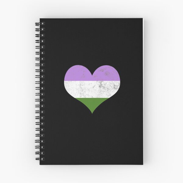 Item preview, Genderqueer Pride Heart Flag Identity LGBT Graphic designed and sold by SpookshowDesign.